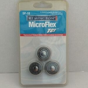 Remington MicroFlex TCT Shaver‎ Heads - Silver